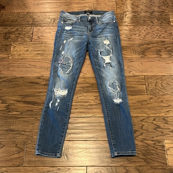 Judy Blue Distressed Skinny Size 7/28 - Picture 1 of 16